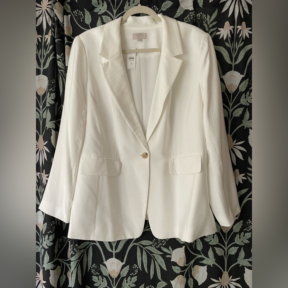 LOFT White Blazer NWT